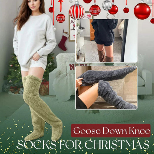 ⏰Christmas Sale 50% OFF!!💥💕Comfort Plush Fleece Knee Socks For Christmas❄️🎅