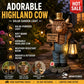 🐮✨ Solar Highland Cow Night Light – Adorable Garden Lantern That Glows Automatically at Night