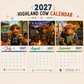 🐮Limited Time Special Price ￡6.99!!✨2027 Funny Highland Cow Wall Calendar | A4 Hanging Calendar | Designed by Isabel Kline