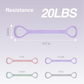 🔥Summer Hot Sale- ONLY £7.99!!⚡Figure 8 Resistance Bands – Silicone Exercise Bands for Women