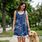 💗👗LAST DAY SALE 60% OFF⚡Women's Faux Two-Piece Denim Print Dress - Throw It On And Look Instantly Put Together✨
