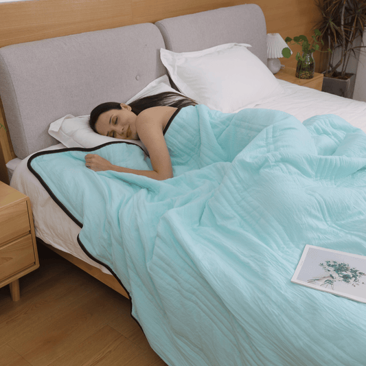 🔥LAST DAY BIG DEAL ￡10.99!!🛌💤The Secret to a Sleep Peacefully In Summer❄️Ice Cooling Calming Blanket