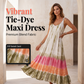🔥Summer Hot Sale - ONLY ￡15.99!!💝Women Summer Tie Dye Maxi Dress Sleeveless Beach Sundress
