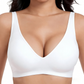 🏆Limited Time Special Price ￡11.99!!✨ Jelly Wireless Womens Comfortable Wireless Bras Push Up Bralettes Seamless Tshirts Bras Deep V Everyday Bras