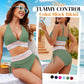 👙2025 New Type 49% OFF💥👙High Waisted Tummy Control Color Block Bikini Sets