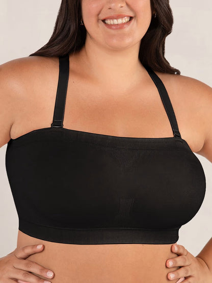 💓Last Day Special Price £10.99!!🤩🔥Convertible Strapless Bandeau Bra with Wireless Comfort, Anti-Slip Grip & Removable Straps