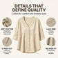 🏆Limited Time Special Price ￡13.99!!✨👚Women's V-Neck Lace Trim Button-Down Blouse– Elegant Everyday Top✨