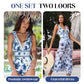 💃Last Day Special Sale 49% OFF🩱 V Neck Lace Up Printed One Piece Swimsuit and Skirt