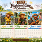 🐮Limited Time Special Price ￡6.99!!✨2027 Funny Highland Cow Wall Calendar | A4 Hanging Calendar | Designed by Isabel Kline
