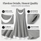 ⏰Last Day Sale 50% Off💃Women's Casual Loose Sleeveless Fake Two Piece Tank Dress