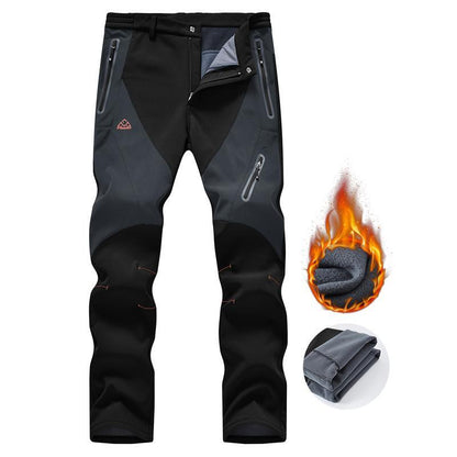 ⏳LAST DAY SALE 50% OFF!!🏆🔥Waterproof Winter Trousers with Fleece Lining Cargo Pants