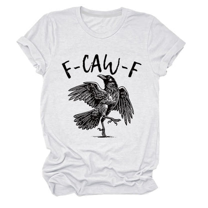 💥Surprise Price: Only £10.99!!🖤🐦‍⬛Humorous Crow Graphic T-Shirt – Say It With a Caw!