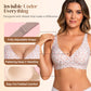 🎉Final 12 Hours- Only ￡9.99!!🌸💕 Jelly Wireless Womens Comfortable Wireless Bras Push Up Bralettes Seamless Tshirts Bras Deep V Everyday Bras