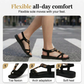 👡Summer Hot Sale - ONLY ￡11.99!! 💥 Women's Round-Toe Flat Breathable Sandals – Soft, Cushioned & Perfect for Summer Days & Holidays 🌸✨