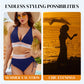 👙2025 New Type 49% OFF💥👙High Waisted Tummy Control Color Block Bikini Sets