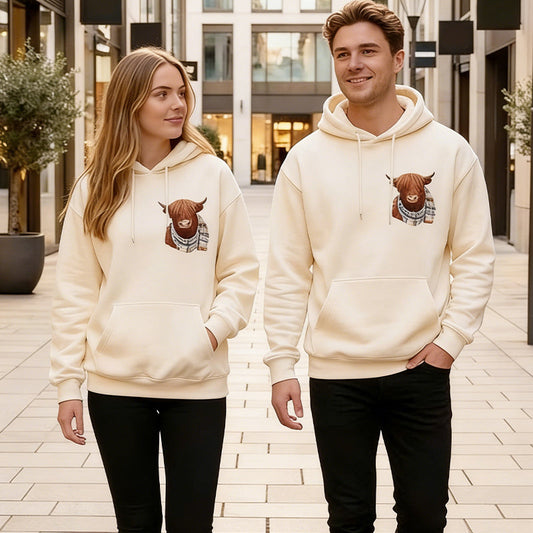 🐮Early Autumn’s Sale 50% OFF🧥🎁Cute Highland Cow Cozy Fleece-Lined Hooded Sweatshirt