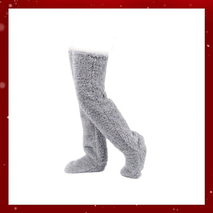 ⏰Christmas Sale 50% OFF!!💥💕Comfort Plush Fleece Knee Socks For Christmas❄️🎅