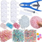 🔥HOT SALE 50% OFF🎁✨DIY Stress Ball Making Kit, Includes 6 Filling Packs, 10 Transparent Blank Soft Skins, Expansion Tool, Ideal for Adult Stress Relief, Squishy Maker