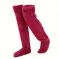 ⏰Christmas Sale 50% OFF!!💥💕Comfort Plush Fleece Knee Socks For Christmas❄️🎅