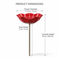 💖🎁LAST DAY SALE £8.99!!🔥50K+ SOLD!🐦Handmade Metal Flower Garden Stake