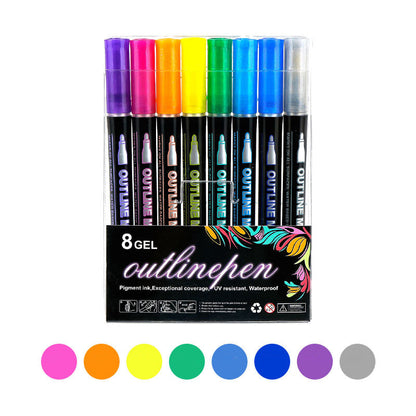 🎅Christmas Gift idea £6.99!! -🎁Coloring Lightstick Graffiti Highlighter Pens
