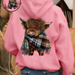 🐮Early Autumn’s Sale 50% OFF🧥🎁Cute Highland Cow Cozy Fleece-Lined Hooded Sweatshirt