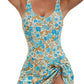 🔥Last Day Special Price £13.99!!💥-👙Women's Tummy Control Slim Fit Plus Size One Piece Swimsuit