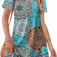 ⏰2026 Hot Sale 50% OFF💃Women's Casual V Neck Vacation Midi Dress With Pockets