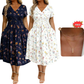 🌹2026 Summer New Arrival 50% OFF💥Women's V-Neck Floral Print Dress with Twist Waist