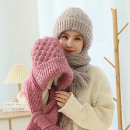 🔥Last Day £9.99!!⚡50K+ SOLD!❄️Winter Versatile Knitted Hooded Scarf For Women