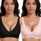 👍LAST WEEK- ONLY￡9.99!!⚡50K+ SOLD💕Jelly Wireless Womens Comfortable Wireless Bras Push Up Bralettes Seamless Tshirts Bras Deep V Everyday Bras