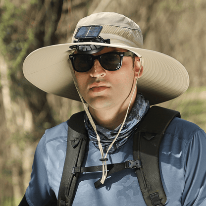 🎁LIMITED SPECIAL PRICE: ￡13.99!!☀2025 New Ultralight Solar Fan Sun Hat – Lighter Than a Baseball!⚾(Only 11oz)