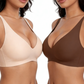 🎉Final 12 Hours- Only ￡9.99!!🌸💕 Jelly Wireless Womens Comfortable Wireless Bras Push Up Bralettes Seamless Tshirts Bras Deep V Everyday Bras