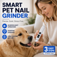 🥳Limited Time Special Price ￡7.99!!🐶💨 Electric Pet Nail Grinder – Whisper‑quiet, 3‑step gentle grinding. LED power display & USB‑C rechargeable – stress‑free grooming for dogs & cats! 🛡️✨