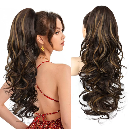 💜Limited time promotion 50%OFF💜Clip-on Wavy Ponytail Extension