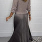🎅LAST DAY SALE 50% OFF!!⚡50K+ SOLD!❄️Women’s Stylish and Elegant Round-neck Pleated Dress