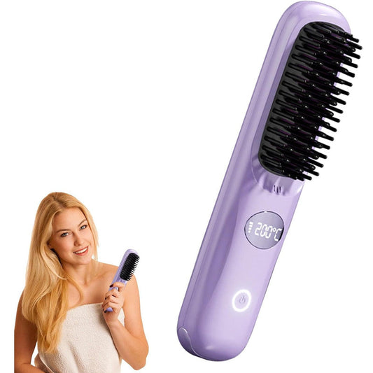 ✨Last Day Special Price £14.99!!💕Cordless hair straightener with LED display💇‍♀️