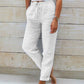 🌸LAST DAY SPECIAL PRICE: ￡10.99!!🌸Women's  Elastic Waist Cotton Linen Casual Pants