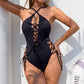 🌊Summer Cool Deal: £14.99!!🌊Women's Sexy V-Neck One Piece Swimsuit