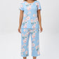 🔥Last Day Special Price £12.99!!🎁-🌸Women's Printed Top & Pants Sleepwear Set