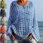 🔥💐SUMMER DAY SALE - ONLY £14.99!!⚡💐Women’s Casual Solid Color Crochet Knit Top☀️