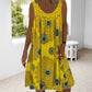 ⏳Time-Limited Special Price: ￡11.99!!⏰Women Summer O-Neck Sleeveless Print Dress