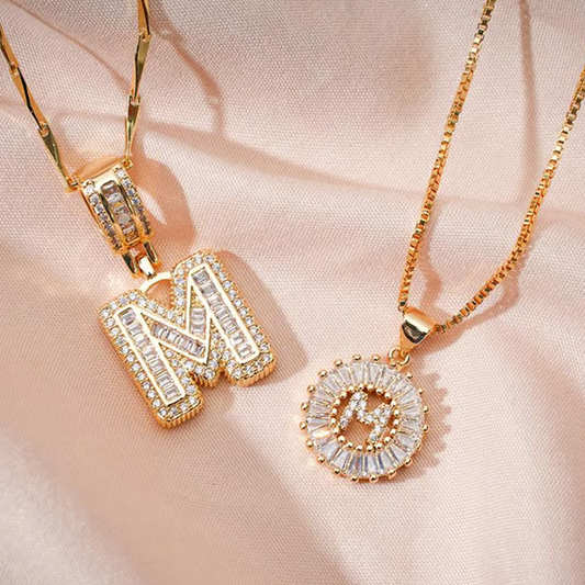 💍Last Day Only £9.99 & 2 Pack✨ Initial Letter Pendant Necklaces-Best Gift for your friends💝