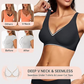 🏆Limited Time Special Price ￡11.99!!✨ Jelly Wireless Womens Comfortable Wireless Bras Push Up Bralettes Seamless Tshirts Bras Deep V Everyday Bras