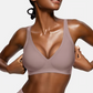 🏆Limited Time Special Price ￡11.99!!✨ Jelly Wireless Womens Comfortable Wireless Bras Push Up Bralettes Seamless Tshirts Bras Deep V Everyday Bras