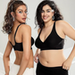 🏆Limited Time Special Price ￡11.99!!✨ Jelly Wireless Womens Comfortable Wireless Bras Push Up Bralettes Seamless Tshirts Bras Deep V Everyday Bras