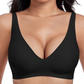 🏆Limited Time Special Price ￡11.99!!✨ Jelly Wireless Womens Comfortable Wireless Bras Push Up Bralettes Seamless Tshirts Bras Deep V Everyday Bras
