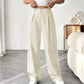 🏆2026 New Style 70% OFF💝Women's High Waisted Straight Leg Work Trousers with Side Pockets -✨Smart & Casual Look for Office and Beyond