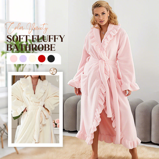 🔥50%OFF!!✨Soft Fluffy Bathrobe 🧖♀️ – Skin-Friendly Fabric, Cozy Warmth for Post-Shower