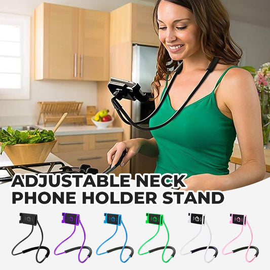 💥 Special Price Only £7.99!!📱 Adjustable Neck Phone Holder Stand – Hands-Free & Comfortable Viewing ✨